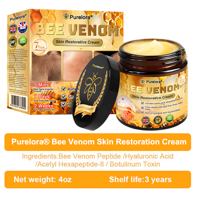 𝒖𝒌 𝑯𝒆𝒂𝒍𝒕𝒉 𝑶𝒏𝒍𝒊𝒏𝒆|✅ Official Store✨Purelora® Bee Venom Skin Restorative Cream 🔥 LAST DAY 80% OFF 💎"