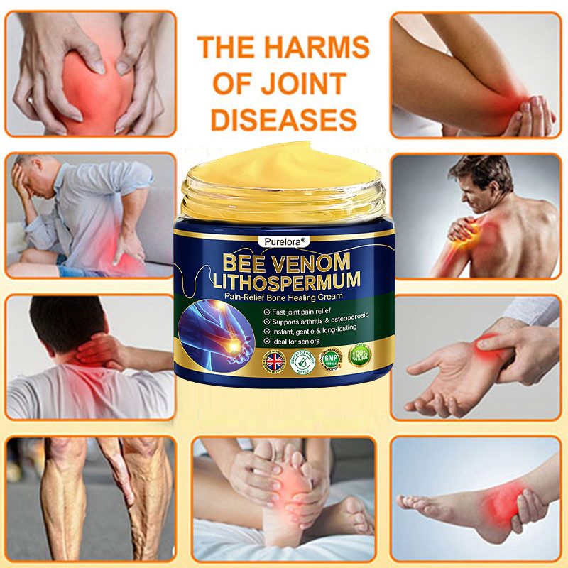 𝒖𝒌 𝑯𝒆𝒂𝒍𝒕𝒉 𝑶𝒏𝒍𝒊𝒏𝒆 | Purelora®🔥 BEE VENOM LITHOSPERMUM Pain-Relief Bone Healing Cream 👑👑(Specially for older adults)