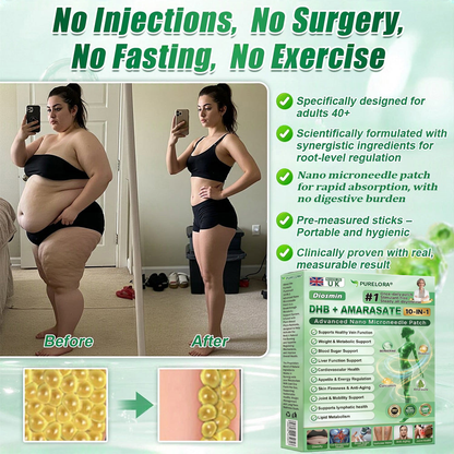 𝐏𝐮𝐫𝐞𝐥𝐨𝐫𝐚® 𝐌𝐞𝐭𝐚𝐛𝐨𝐥𝐢𝐜 𝐌𝐚𝐭𝐫𝐢𝐱™ – 𝐃𝐇𝐁 + 𝐀𝐦𝐚𝐫𝐚𝐬𝐚𝐭𝐞 𝟏𝟎-𝐢𝐧-𝟏 𝐍𝐚𝐧𝐨 𝐌𝐢𝐜𝐫𝐨𝐧𝐞𝐞𝐝𝐥𝐞 𝐏𝐚𝐭𝐜𝐡