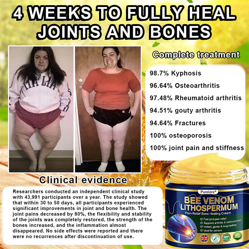 𝒖𝒌 𝑯𝒆𝒂𝒍𝒕𝒉 𝑶𝒏𝒍𝒊𝒏𝒆 | Purelora®🔥 BEE VENOM LITHOSPERMUM Pain-Relief Bone Healing Cream 👑👑(Specially for older adults)