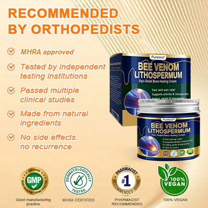 𝒖𝒌 𝑯𝒆𝒂𝒍𝒕𝒉 𝑶𝒏𝒍𝒊𝒏𝒆 | Purelora®🔥 BEE VENOM LITHOSPERMUM Pain-Relief Bone Healing Cream 👑👑(Specially for older adults)