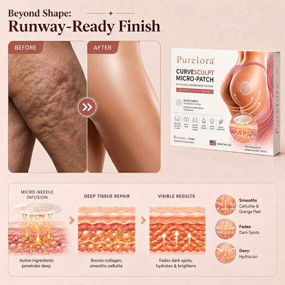 💖Purelora® CurveSculpt Micro-Patch ✦ Sculpt • Firm • Smooth Lower Body Curves ✦ Micro-Needle Infusion System