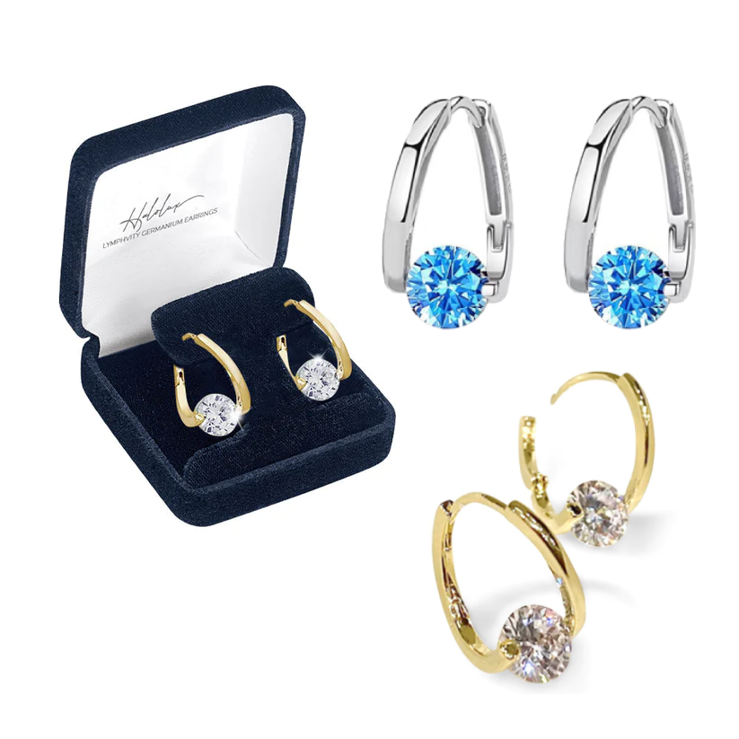 📢WW Last Day of the Sale – CZTICLE®Lymphvity MagneTherapy Germanium Earrings