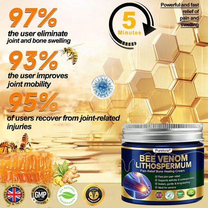 𝒖𝒌 𝑯𝒆𝒂𝒍𝒕𝒉 𝑶𝒏𝒍𝒊𝒏𝒆 | Purelora®🔥 BEE VENOM LITHOSPERMUM Pain-Relief Bone Healing Cream 👑👑(Specially for older adults)