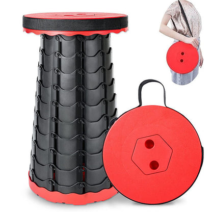 Retractable folding stool