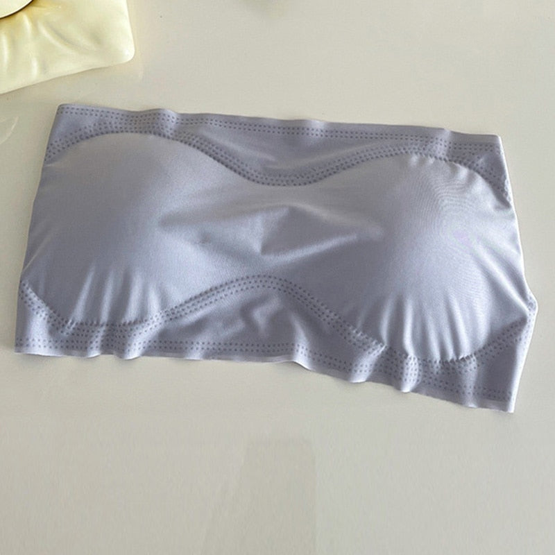 Spring Summer Women Bra Seamless Tube Top Bra Strapless Bandeau Push up Bra Women's Underwear Basic Stretch Underwear Lingerie